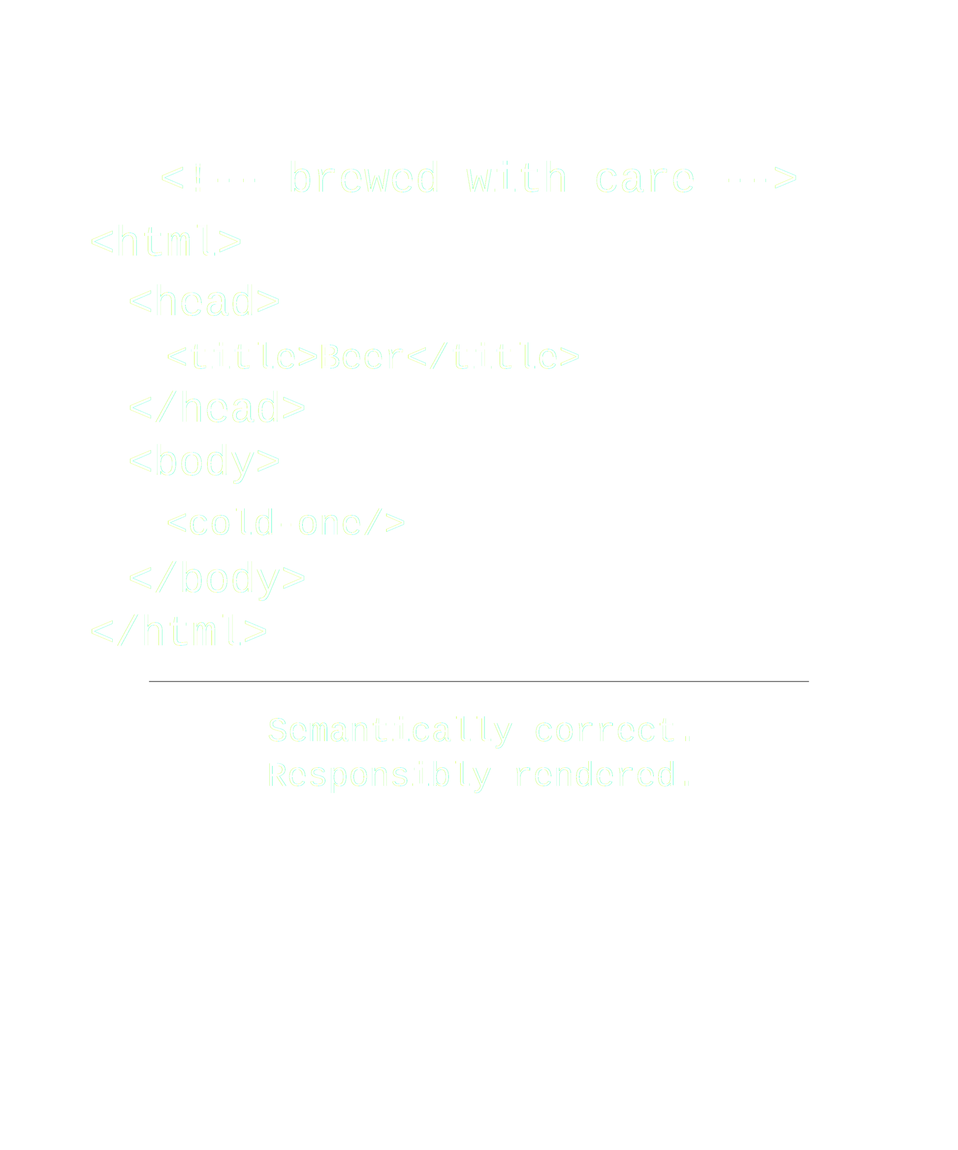 Beer HTML T-Shirt – Programmer Web Dev Humor Tee