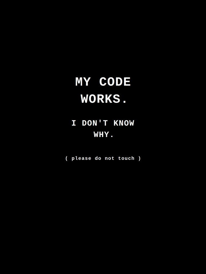 My Code Works. I Don&