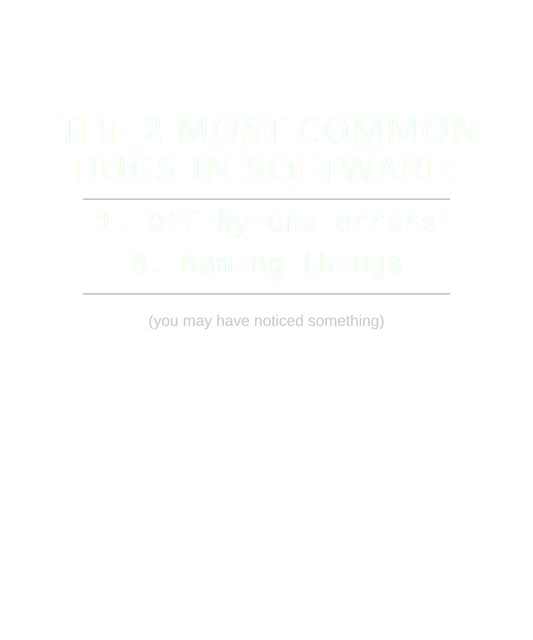 Off By One Error – Programmer Bug Humor Black Tee
