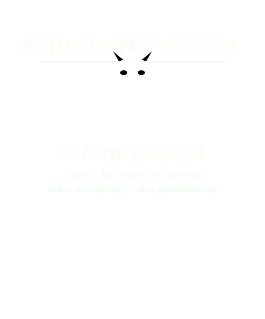Schrödinger's Cat Is Alive Or Dead – Science Humor Tee